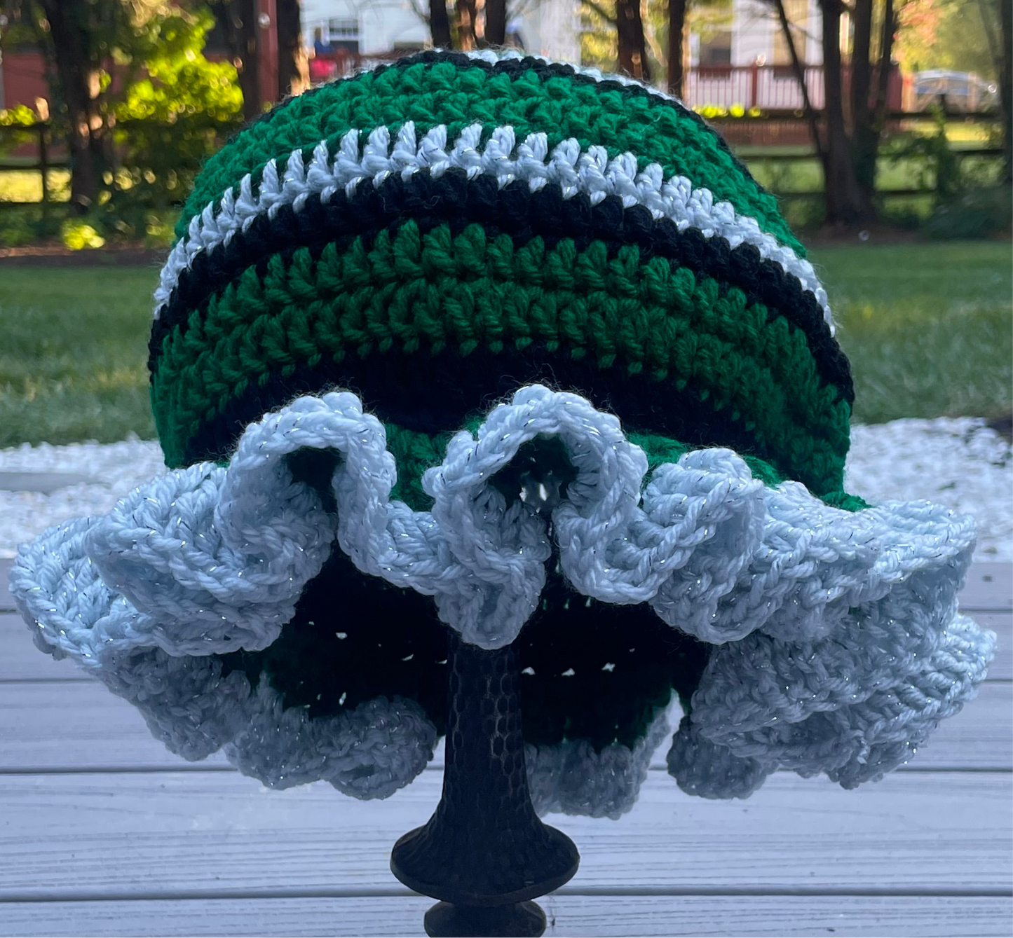 Crochet Ruffle Bucket Hat