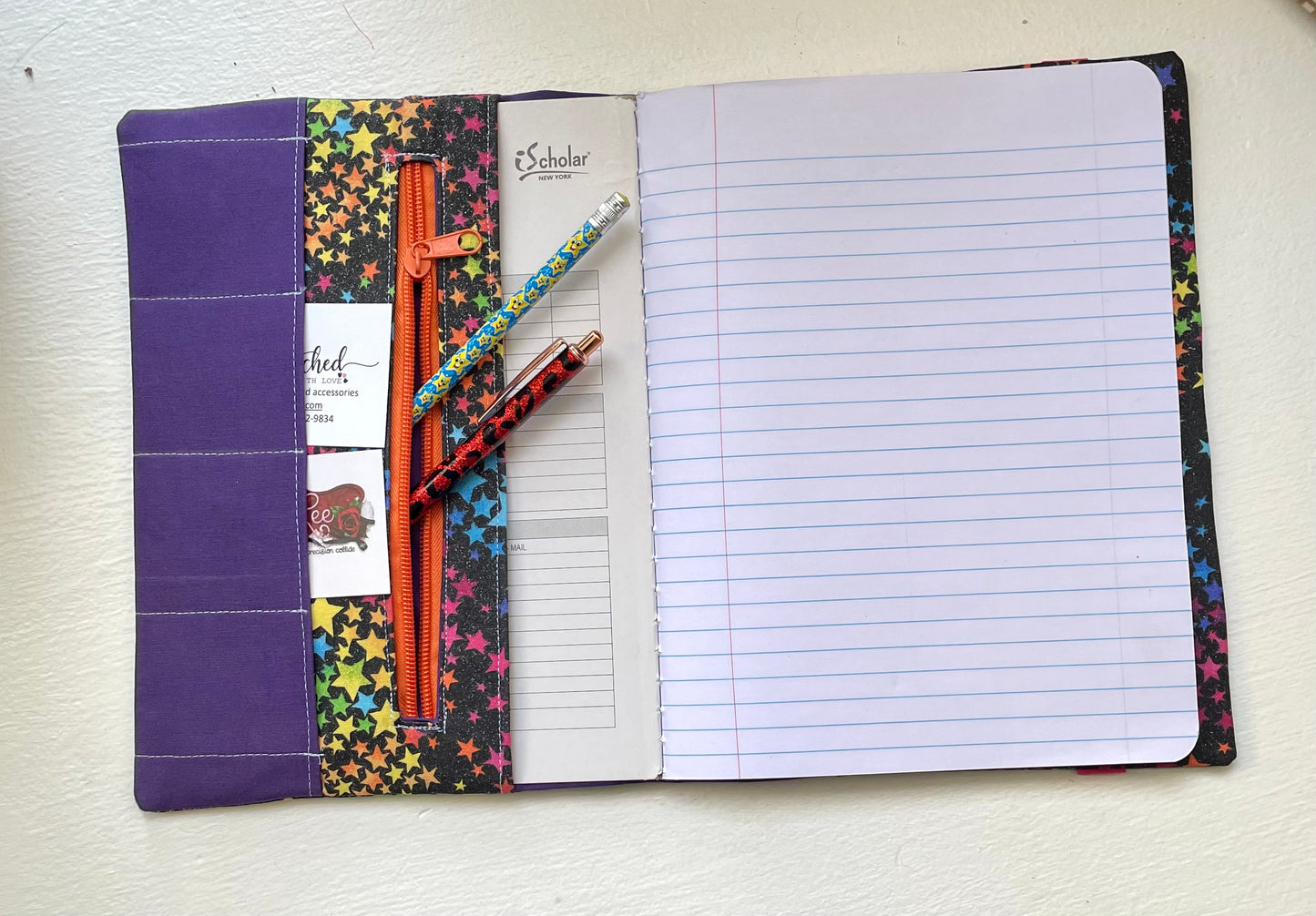 Paterson Poetry Festival - Reusable Composition Notebook with Zipper Pockets