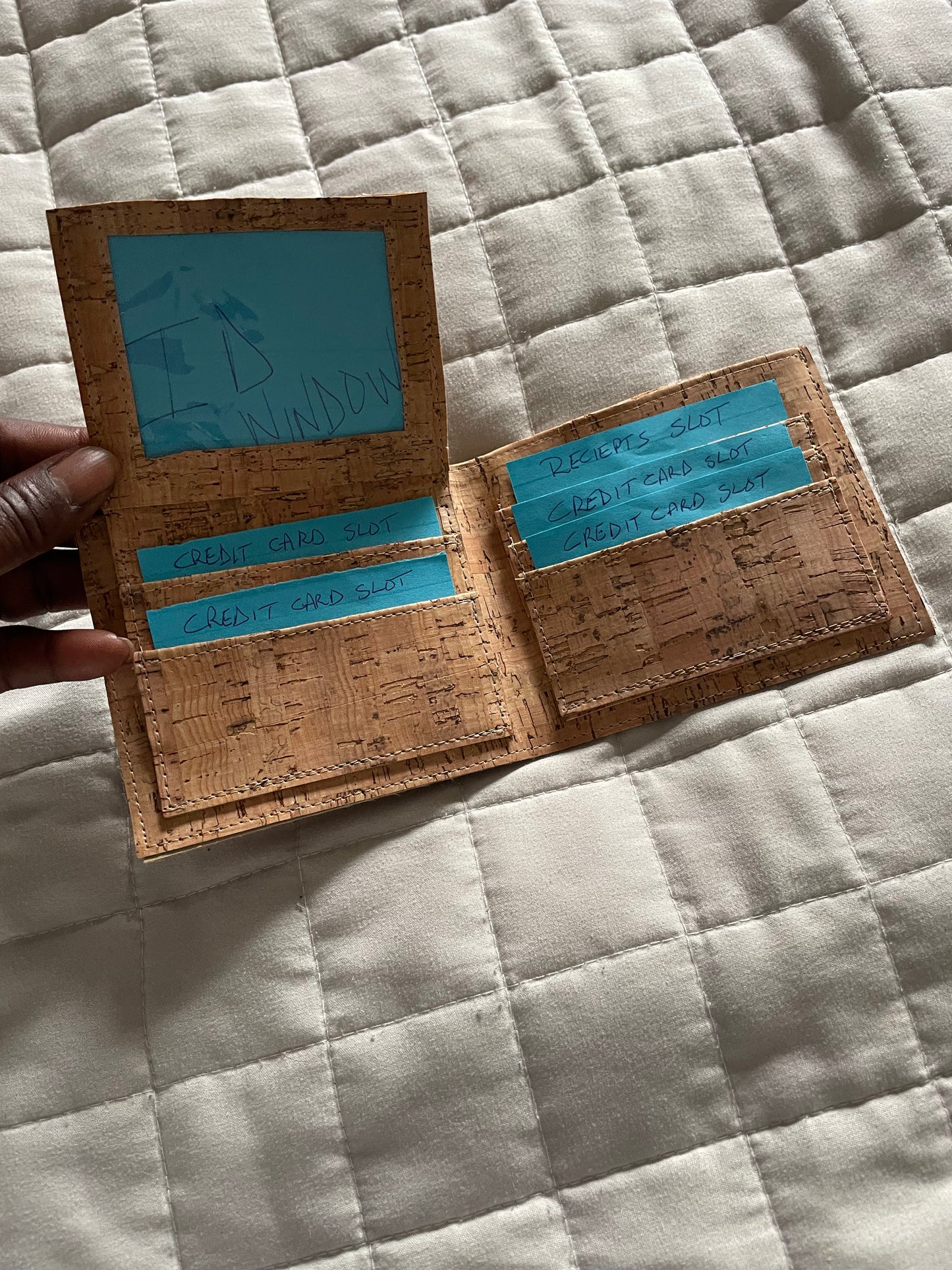 Bi-Fold Wallet - made of cork fabric