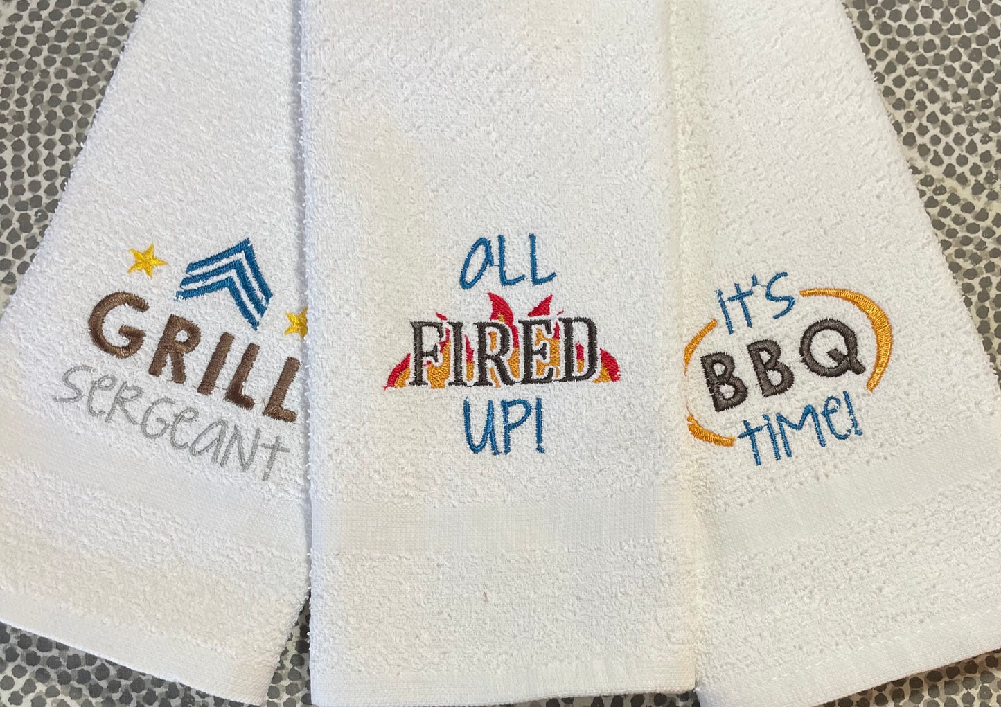 Embroidered hand towels